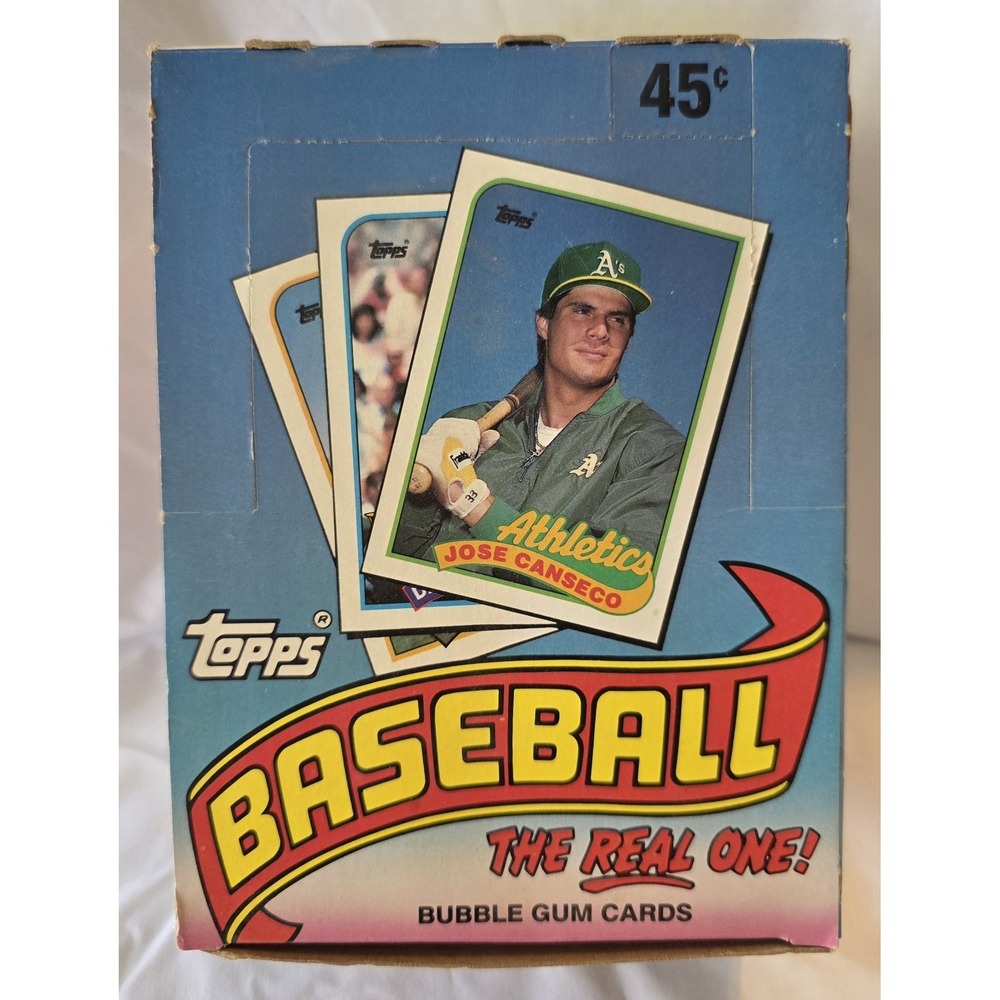 Topps 1989 Open Box With 36 Sealed Packs NOS‎